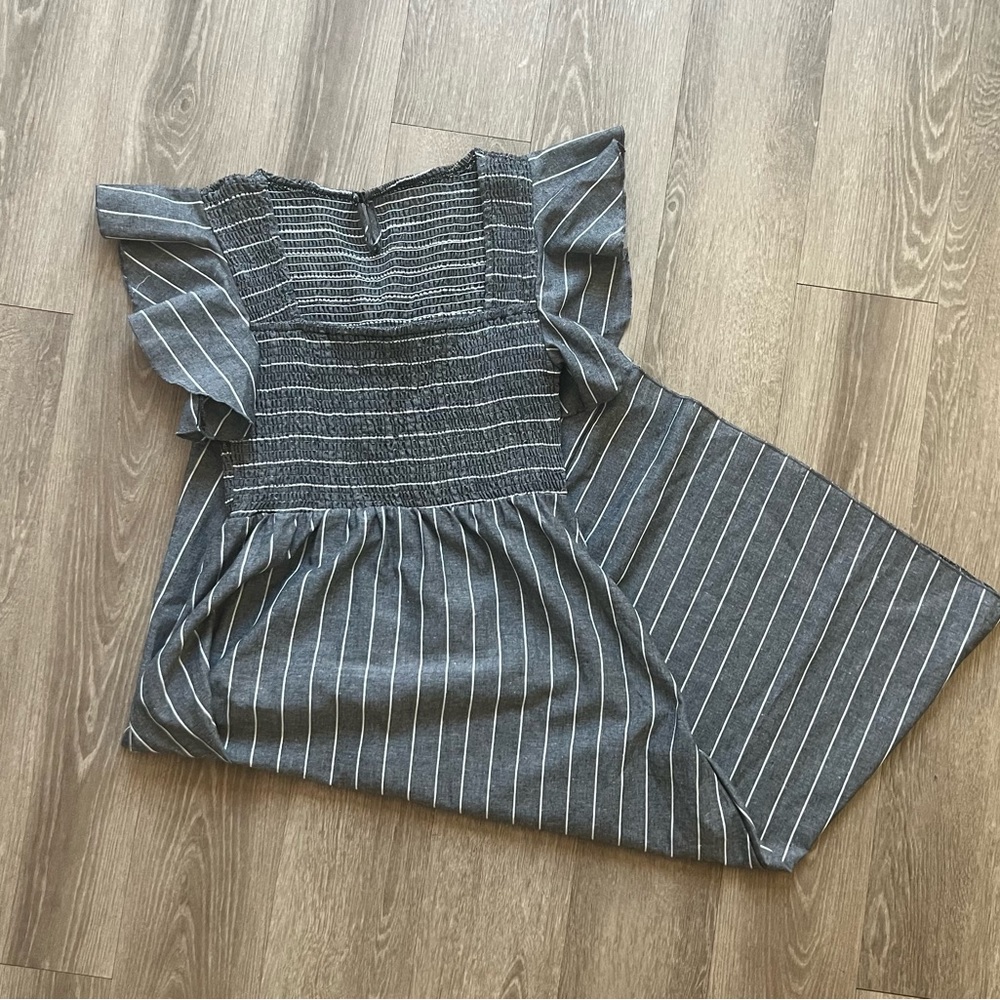 Striped midi/maxi dress